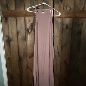 Fitted Sleeveless Rib-Knit Midi Dress- Old navy- size S